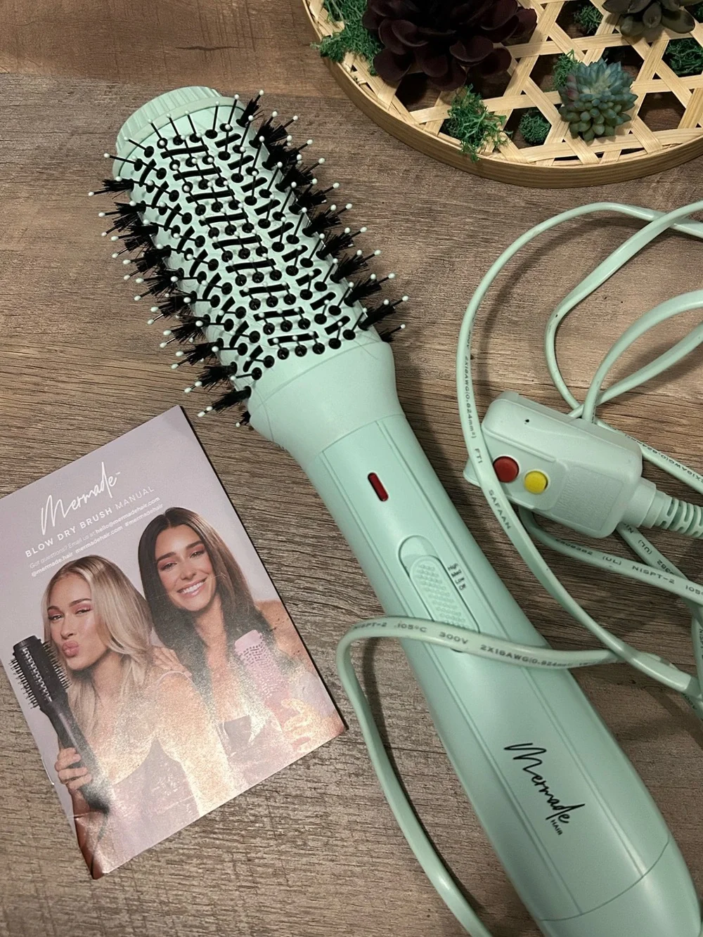Mint 2-in-1 Hot Air Brush for Women Hair